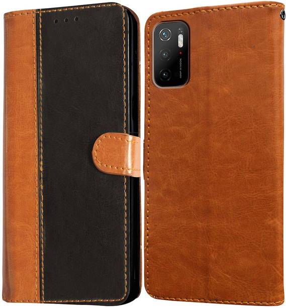 Casotec Flip Cover for Mi Poco M3 Pro 5G, Mi Redmi Note 10T 5G