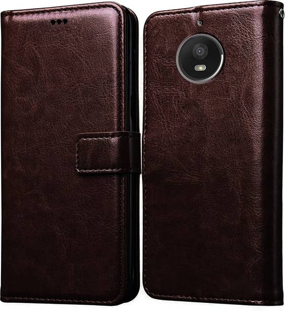 Casotec Flip Cover for Motorola Moto E4 Plus