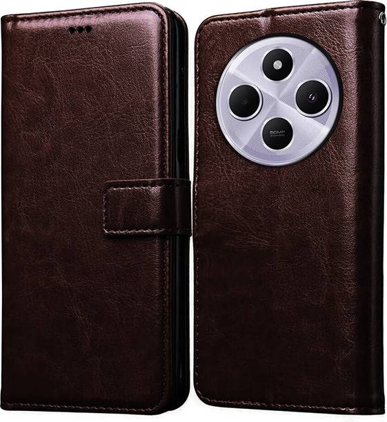 Casotec Flip Cover for REDMI A4 5G, Mi Redmi 14C 5G, Mi Redmi 14R 5G, realme C75 5G, POCO M7 5G
