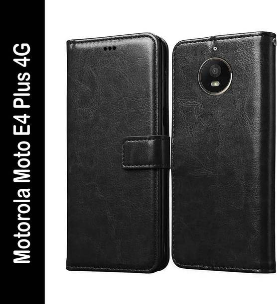 Casotec Flip Cover for Motorola Moto E4 Plus