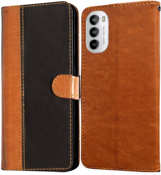 Casotec Flip Cover for Motorola Moto G52 4G, Motorola Moto G82 5G
