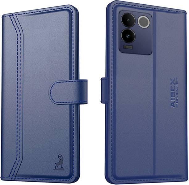 AIBEX Flip Cover for Vivo T2 Pro 5G / IQOO Z7 Pro 5G| Premium Leather Finish | Magnetic Closure | Kickstand