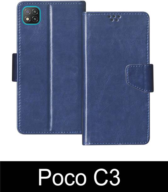 RKFLIP Flip Cover for RKFLIP_POCO C3_BLUE