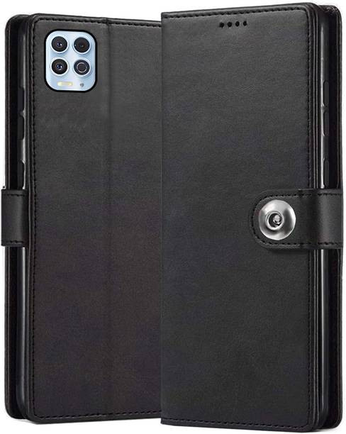 ExclusivePlus Front & Back Case for Motorola Moto Edge S | Premium Imported Business Series Wallet Flip Back Cover