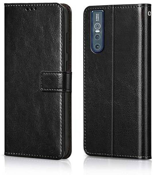 Dhjaini Entreprises Flip Cover for Vivo v15 pro, Shockproof Wallet Style Magnetic cover, Inside Pockets & Inbuilt Stand
