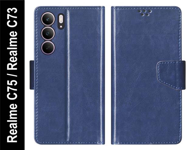 SBMS Flip Cover for Realme C75 5G / Realme C73 5G Back Cover Case with Magnatic Closure