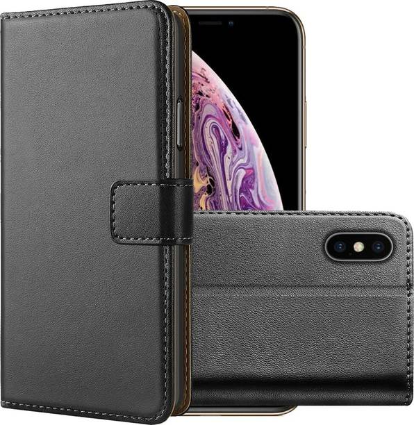 Juberous Flip Cover for Apple iPhone XS