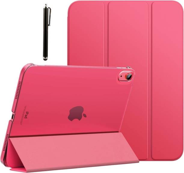 Proelite Flip Cover for iPad (A16) 11th/10th Gen(2025/2022) Cover, Transparent Smart case with Stylus Pen