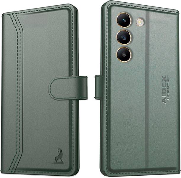 AIBEX Flip Cover for Vivo T3 5G / Vivo Y200e 5G |Premium Leather Finish | Magnetic Closure | Kickstand Feature