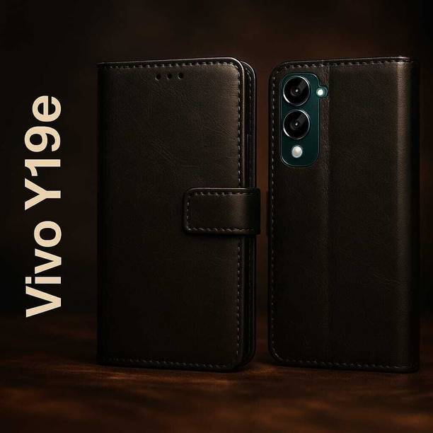 STARFLIP Flip Cover for STAR-FLIP Flip Cover for Vivo Y19e/Y04 4G/Y29s 5G Leather Finish