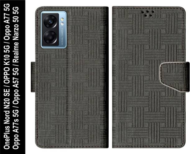 SBMS Flip Cover for Oppo A77 5G / A77s 5G / K10 5G / A57 5G / OnePlus Nord N20 SE / Realme Narzo 50 5G