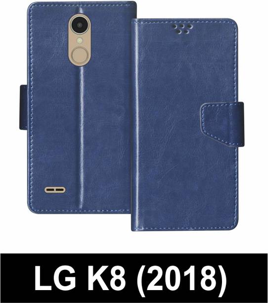 SBMS Flip Cover for LG K8 (2018) Back Cover Case with Magnatic Closure