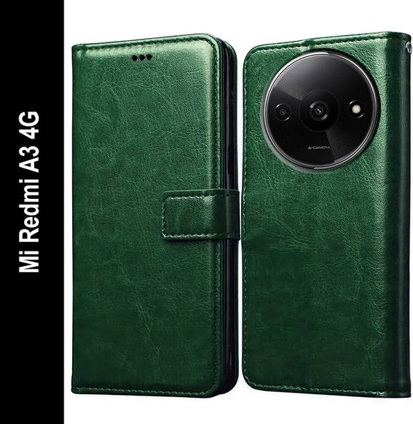 Casotec Flip Cover for Mi Redmi A3 (2024) 4G, Mi Redmi A3x 4G, POCO C61
