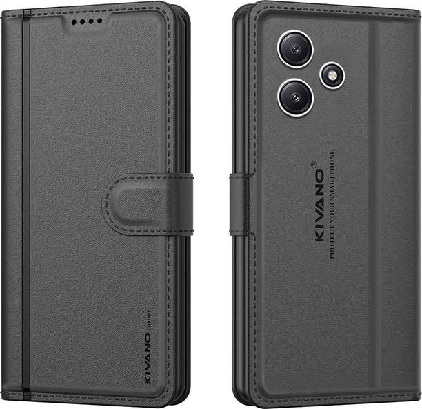 KIVANO LUXE Flip Cover for Redmi 12 5G / Poco M6 Pro