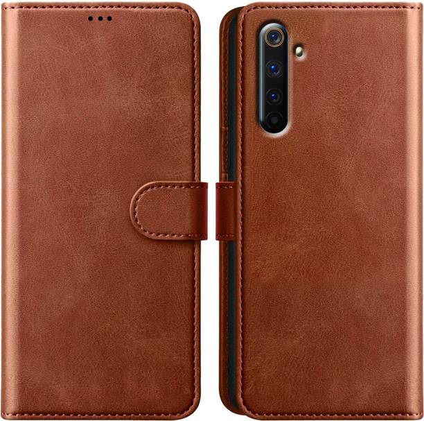 Xester Flip Cover for REALME 6 |Vegan PU Leather |Foldable Stand & Pocket |Magnetic Closure