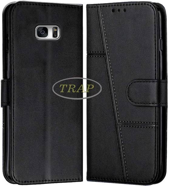 Trap Premium Flip Cover Flip Cover for Samsung Galaxy S7 Edge