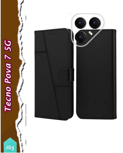 HLOFLY Flip Cover for Tecno Pova 7 5G