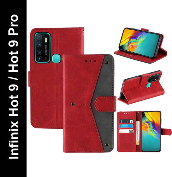 Mashgul Flip Cover for Infinix Hot 9, Infinix Hot 9 Pro