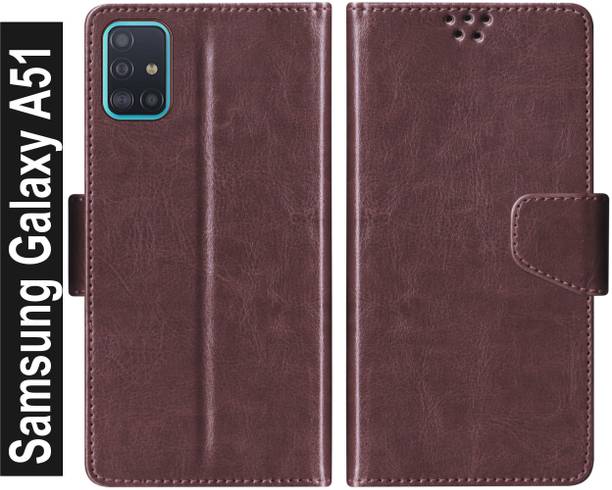 Rkcovers Flip Cover for RKFLIP_Samsung Galaxy A51_COFFEE