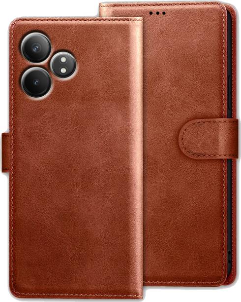 Xester Flip Cover for REALME GT 6T 5G |Vegan PU Leather |Foldable Stand & Pocket |Magnetic Closure