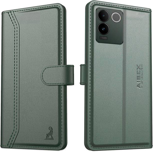 AIBEX Flip Cover for Vivo T2 Pro 5G / IQOO Z7 Pro 5G| Premium Leather Finish | Magnetic Closure | Kickstand