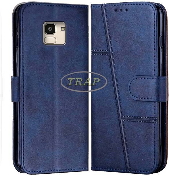 Trap Premium Flip Cover Flip Cover for Samsung Galaxy J6