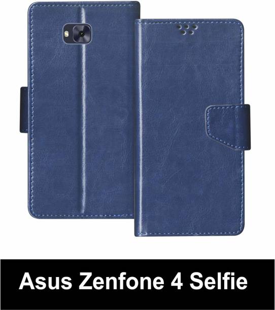 SBMS Flip Cover for Asus Zenfone 4 Selfie Back Cover Case with Magnatic Closure