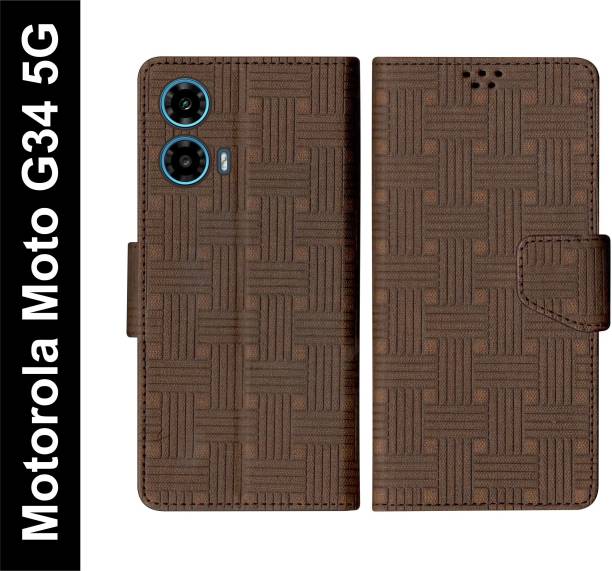 SBMS Flip Cover for Motorola Moto G34 5G