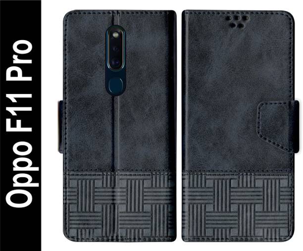 Telecase Flip Cover for Oppo F11 Pro Back Cover Case with Magnatic Closure