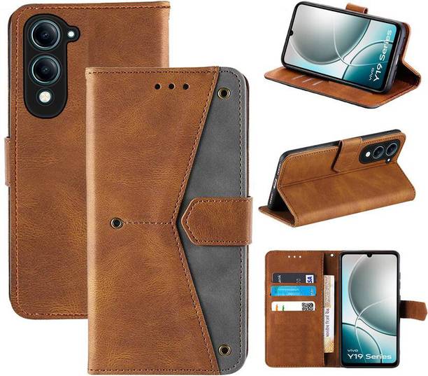 Aaghosh Flip Cover for Vivo Y19e, Vivo Y19 5G, Vivo T4 Lite 5G