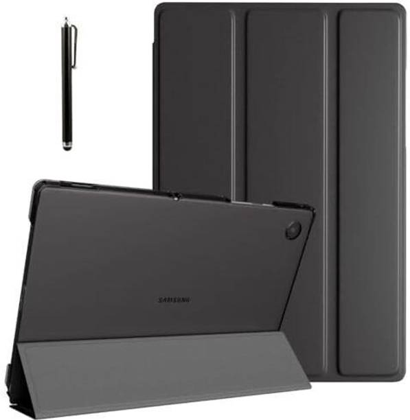 Proelite Flip Cover for Galaxy Tab A9 Plus 11 inch Cover, Smart Flip Case Cover Translucent Back with Stylus Pen
