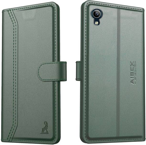 AIBEX Flip Cover for Vivo Y91i / Vivo Y90 / Vivo 1s|Premium Leather Finish|Magnetic Closure|Kickstand Feature
