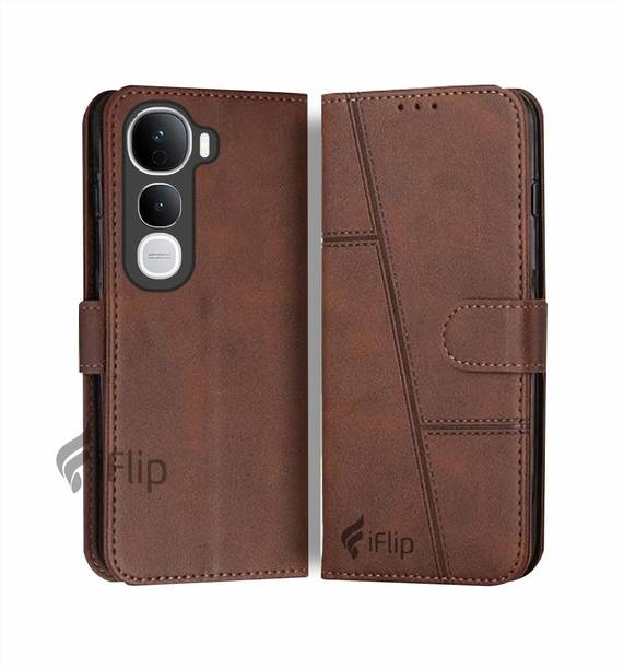iFlip Flip Cover for Vivo Y400 PRO, Card Pockets Wallet & Stand