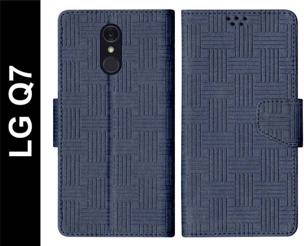 SBMS Flip Cover for LG Q7 Back Cover Case with Magnatic Closure