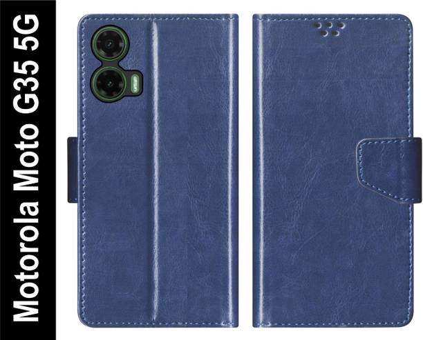 SBMS Flip Cover for Motorola Moto G35 5G Back Cover Case with Magnatic Closure