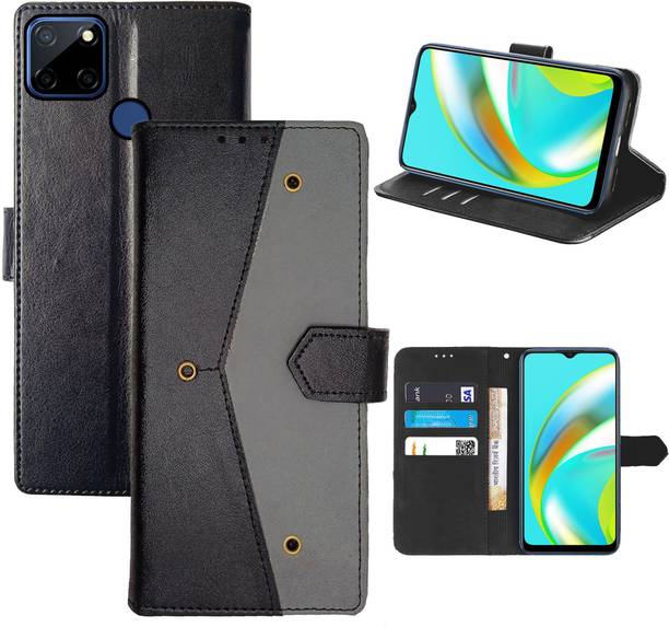 Aaghosh Flip Cover for Realme C12, Realme Narzo 20, Realme C25, Realme C25s