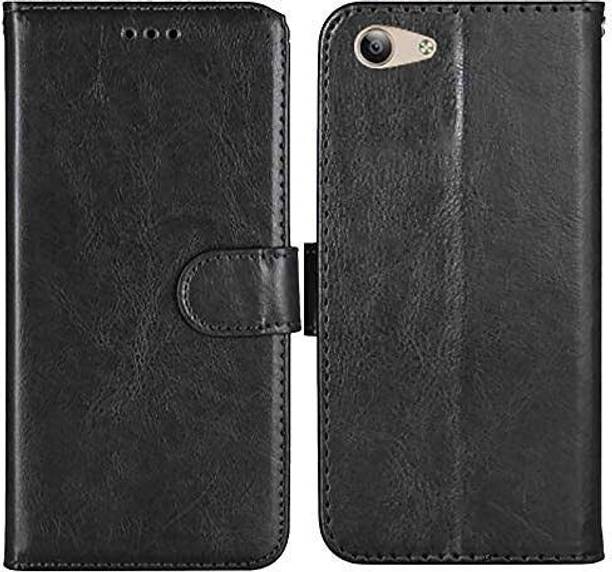 Dhaini Entreprises Flip Cover for VIVO Y53, Shockproof Wallet Style Magnetic cover, Inside Pockets & Inbuilt Stand