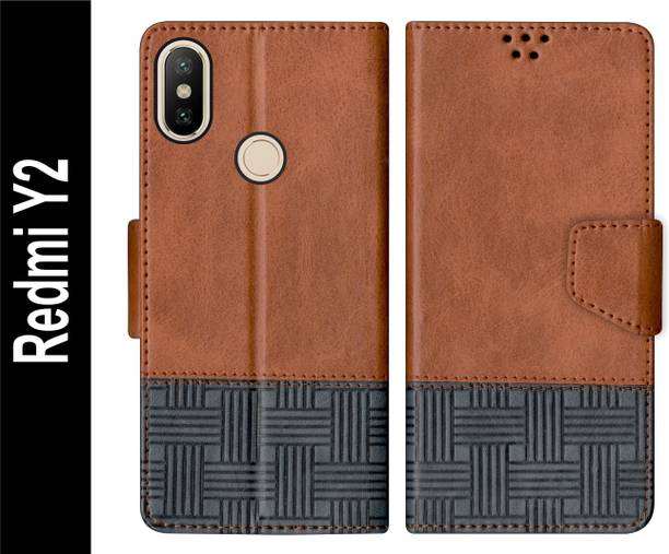 PUFFCASE Flip Cover for Redmi Y2 Back Cover Case with Magnatic Closure