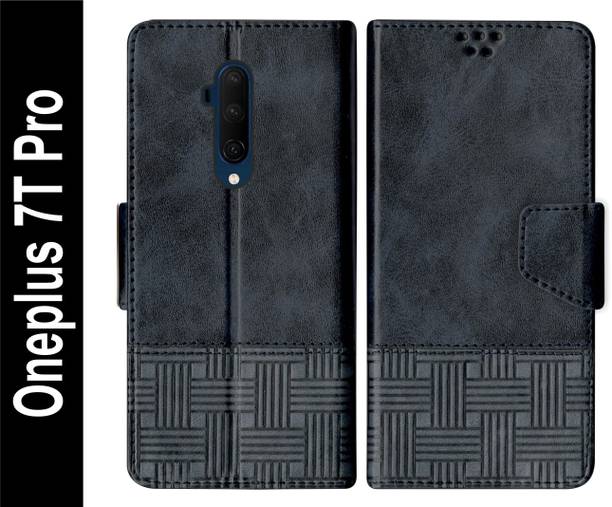 Telecase Flip Cover for Oneplus 7T Pro Back Cover Case with Magnatic Closure