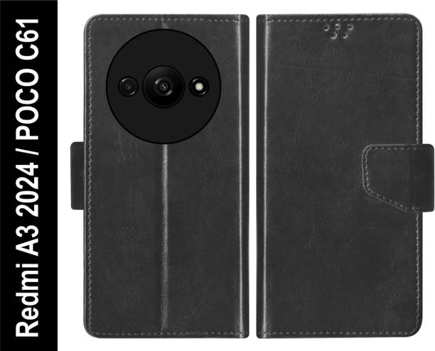 RKFIP Flip Cover for RKFLIP_Redmi A3 2024, POCO C61_black