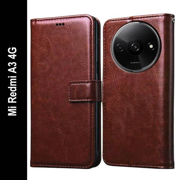 Casotec Flip Cover for Mi Redmi A3 (2024) 4G, Mi Redmi A3x 4G, POCO C61