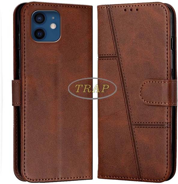 Trap Premium Flip Cover Flip Cover for Apple iPhone 12