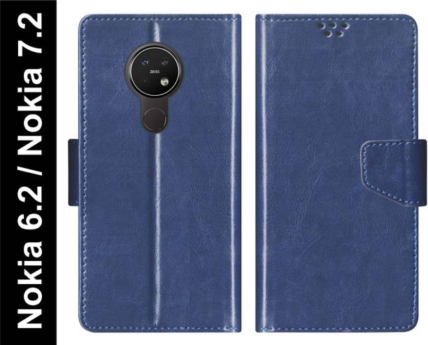 SBMS Flip Cover for Nokia 7.2 / Nokia 6.2 Back Cover Case with Magnatic Closure