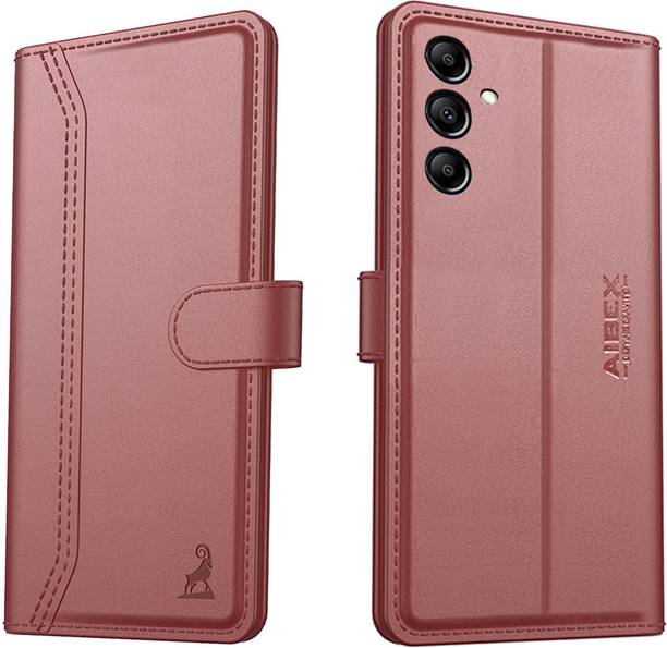 AIBEX Flip Cover for Samsung Galaxy A14 5G |Vegan |PU Leather |Foldable Stand & Pocket |Magnetic Closure