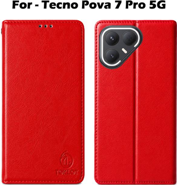 Toklot Flip Cover for Tecno Pova 7 Pro 5G