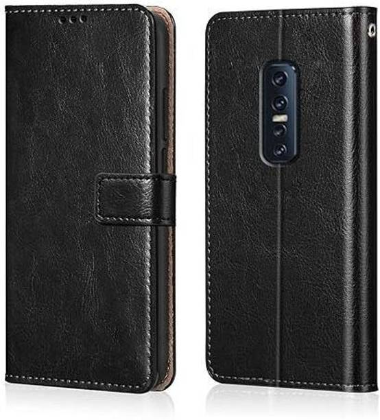 Dhaini Entreprises Flip Cover for Vivo V17 Pro, Shockproof Wallet Style Magnetic cover, Inside Pockets & Inbuilt Stand