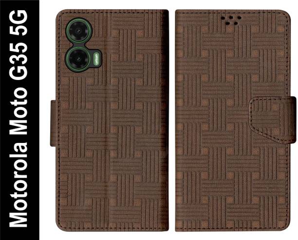 SBMS Flip Cover for Motorola Moto G35 5G Back Cover Case with Magnatic Closure