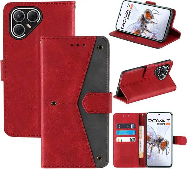 Aaghosh Flip Cover for Tecno Pova 7 Pro 5G