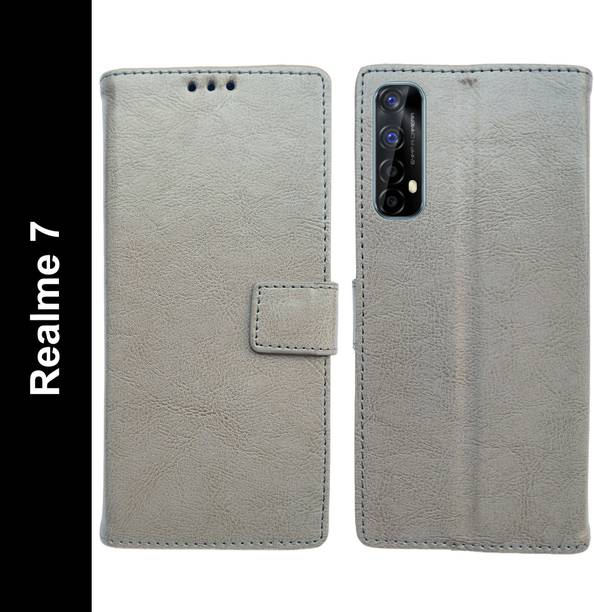 Krofty Flip Cover for Realme 7