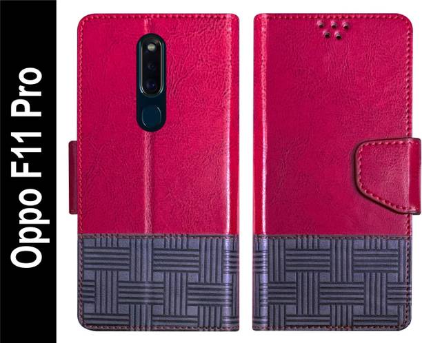 Telecase Flip Cover for Oppo F11 Pro Back Cover Case with Magnatic Closure